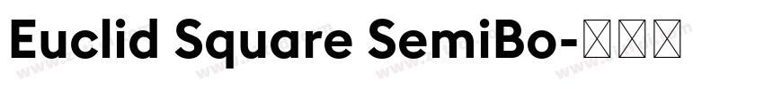 Euclid Square SemiBo字体转换